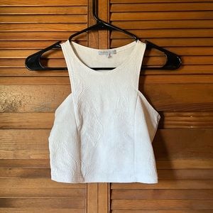 Charlotte Russe White Crop Top
